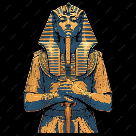 Premium Vector | Egyptian Man in Pharaohs Attire at Historical Reenactment