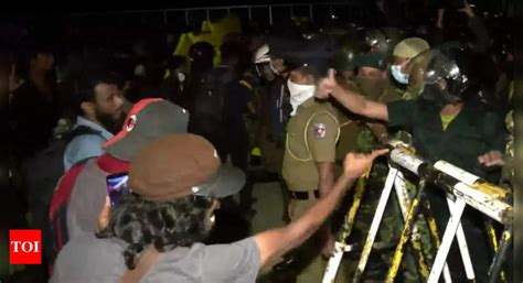 9 arrested, 50 injured as Sri Lankan security troops raid protest camp ...