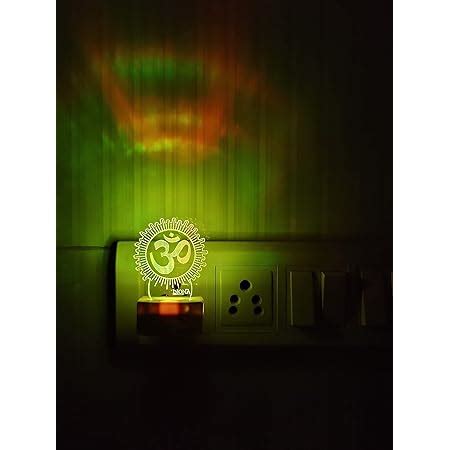 Buy DIONA Acrylic Shri Siddhivinayak Ganpati Led 3D Illusion Wall Night ...