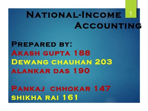 Image result for National Income Accounting Example
