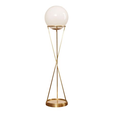 CB2 Minimalist Style 'Solis' Globe Floor Lamp | Chairish