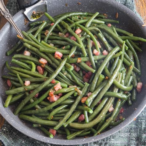 Pan-Fried Green Beans with Bacon (Prancetta) | Recipe Cart | Recipe Cart