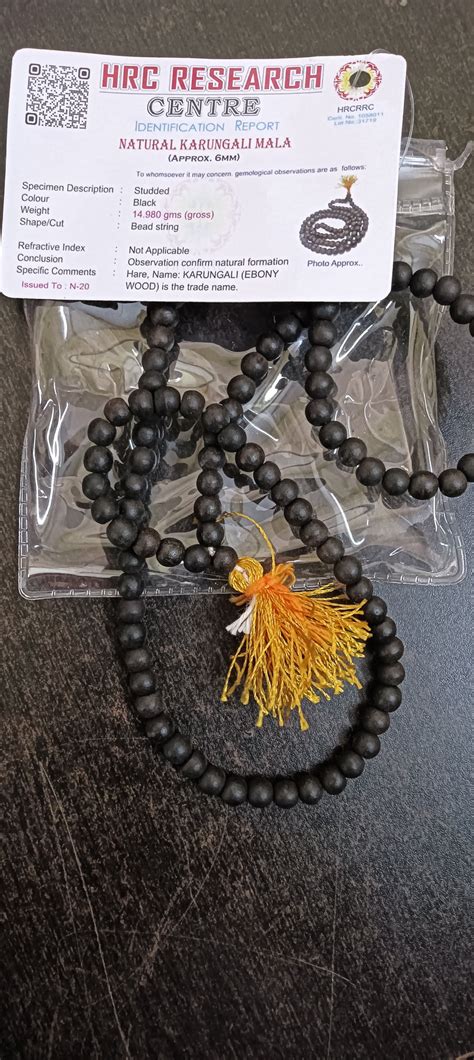 Certified Karungali Mala | Karungali Mala Benefits and Price – Hare ...