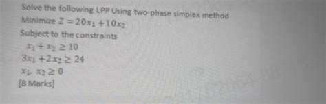 LPP Simplex Method 的图像结果