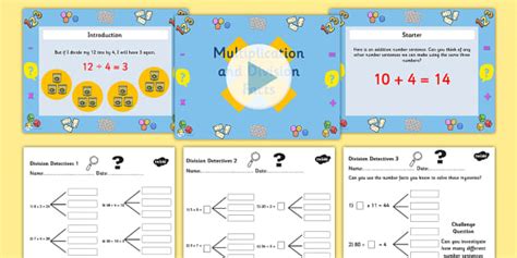 Year 3 Deriving Multiplication and Division Facts Task Setter ...