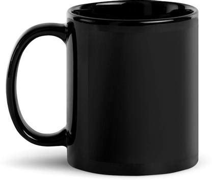 SANNU CREATION Plain Black coffee,tea,milk ceramic mug (350ml) Ceramic ...