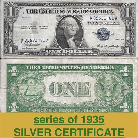 $1 SILVER CERTIFICATE ****series of 1935**** V.GOOD/V.FINE