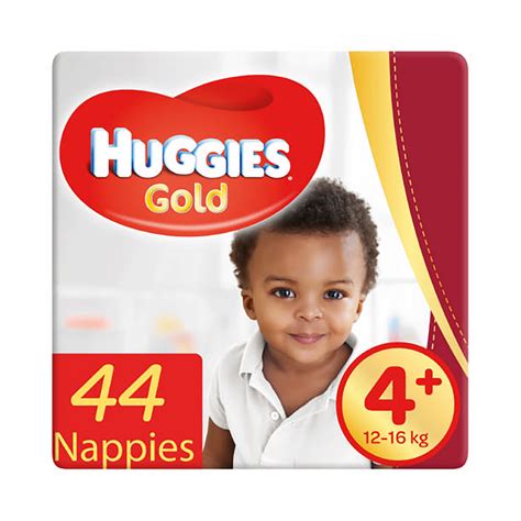 Huggies Gold Size 4+ Value Pack 44 Nappies - Med365