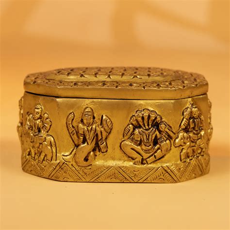 Brass Navagraha Box- KK26211 – Ikyem