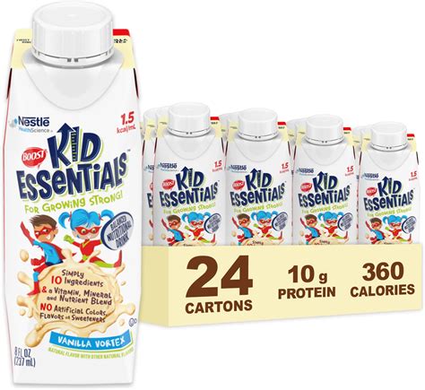 Amazon.com: BOOST KID ESSENTIALS 1.5 with Fiber, Vanilla Vortex ...