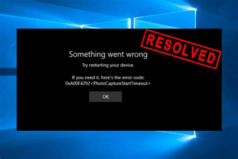 Fix Error Code 0xa00f4244 的图像结果