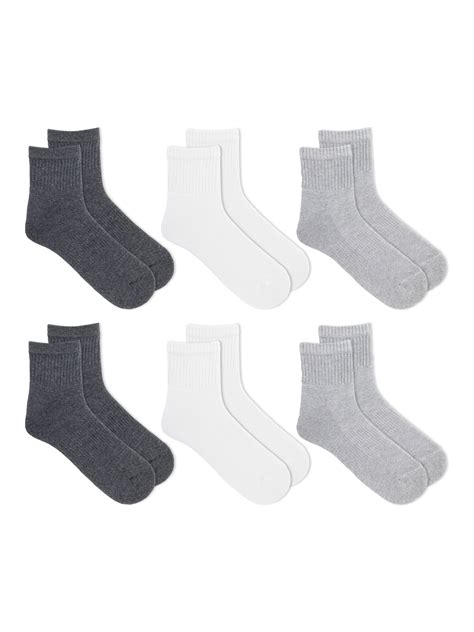 Athletic Works Men's Ankle Socks, 6-Pack - Walmart.com