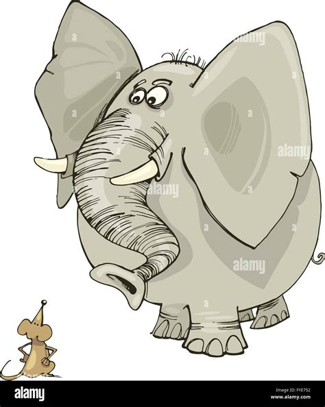 Elephant and mouse Stock Photo - Alamy