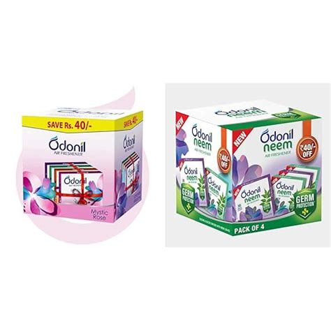 Buy Odonil Bathroom Air Freshener Blocks Mixed Fragrances - 192g (48g*4 ...