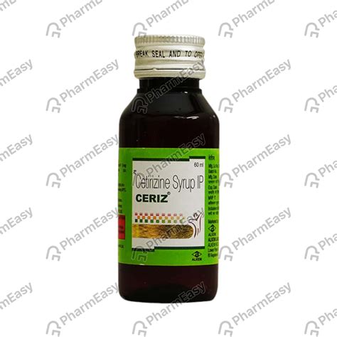 Ceriz Syrup: Uses, Side-effects, Price, Dosage & More Info - PharmEasy