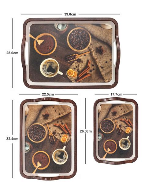 Servewell Tray Set 3 pc Sturdy - Inlay – GOOD HOMES