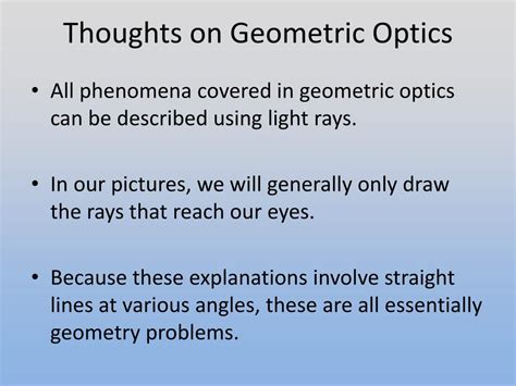 Image result for Geometric Optics Explained