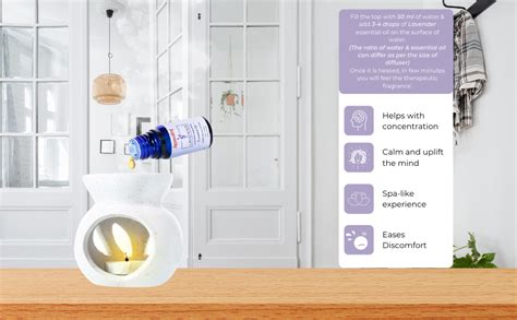 Sugandhim Lavender Essential Oil, 1 x 10ml, Steam Distilled ...