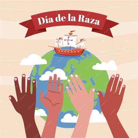 Premium Vector | Flat dia de la raza illustration