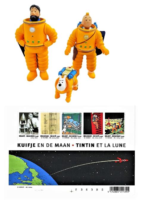 Buy Aranyak Hobby™ Tintin, Captain Haddock and Snowy Cosmonaut to Walk ...