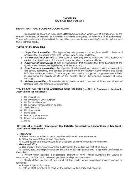 Image result for Journalism Course Review