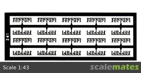 Ferrari logos, Tameo Kits FT20