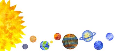 Bannerplaneten des Sonnensystems Merkur Venus Erde Mars Jupiter Saturn ...