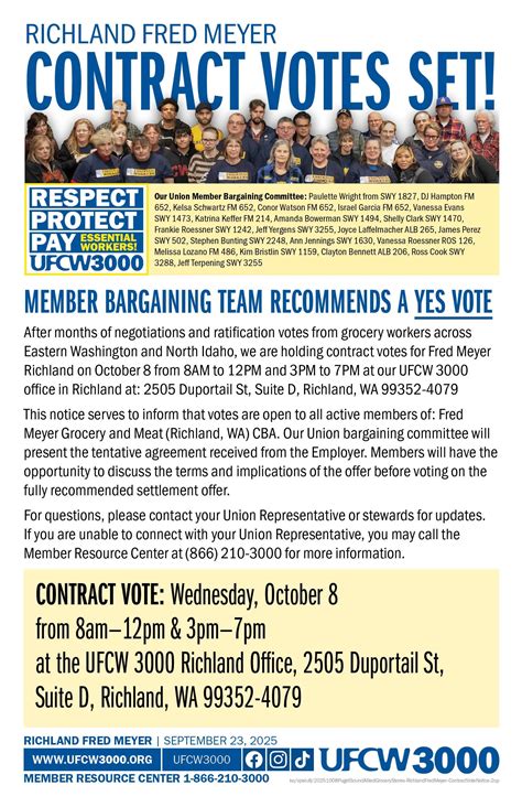 Central Washington Hospital Contract Ratified! — UFCW 3000