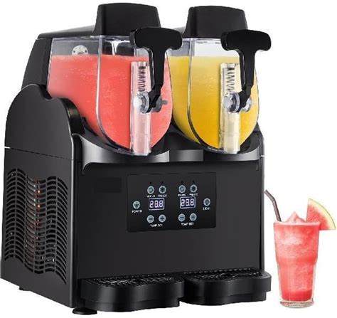 Commercial Slushy Machine 2x5L Home Slush Maker Frozen Drink Beverage ...