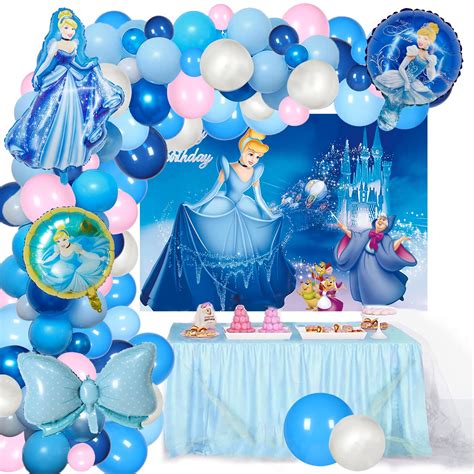 Buy 108 Pcs Cinderella Themed Party Decoration Balloon Garland Set ...