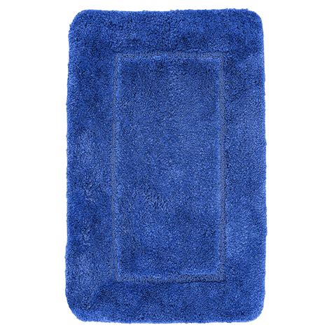 Velosso Mayfair Soft Touch Deep Pile Royal Blue Bath Mat Rug | Linens ...