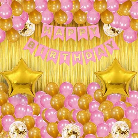 Rozi Decoration Happy Birthday Decoration Combo of 5 Items/Birthday ...