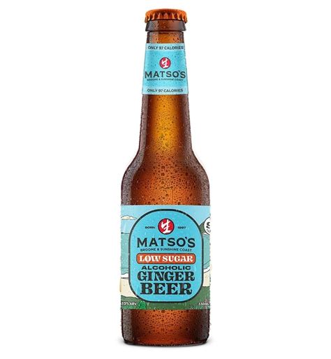 Buy Matso's Low Sugar Alcoholic Ginger Beer 3.5% 330ml Bottle 24 Pack ...