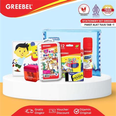 Promo GREEBEL Paket Alat Tulis TAB-1 / Stationery Set / Paket Mewarnai ...