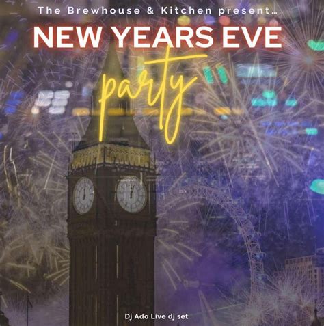 New Years Eve Party @The Brewhouse, Brewhouse & Kitchen - Dorchester ...