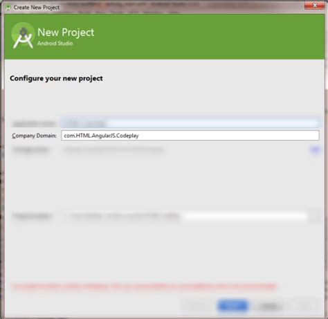 Image result for New Project Wizard View in Android Studio