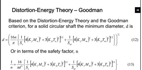 Image result for Problems Using Distortion Energy Theory