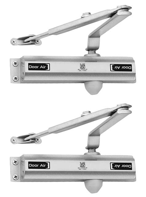Door Air Aluminum Door Closer (Silver, 2-Piece, PE_100_300) : Amazon.in ...