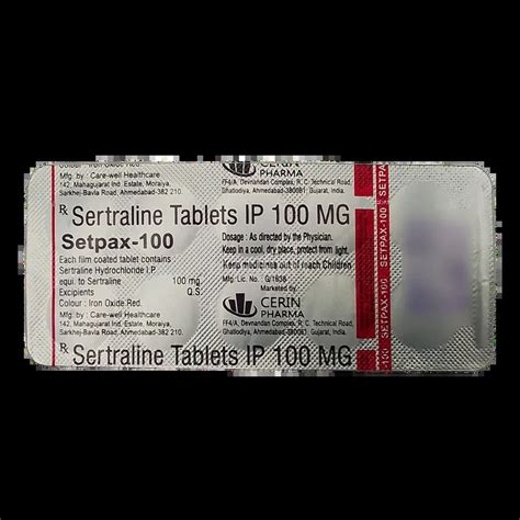 SETPAX 100MG TABLET 10'S : View Price, Combination and Alternatives ...