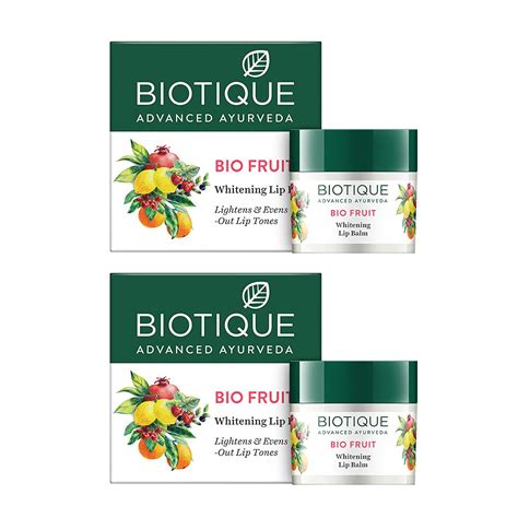 Buy Biotique Bio Fruit Whitening Lip Balm, 12g (Pack Of 2) Online at ...