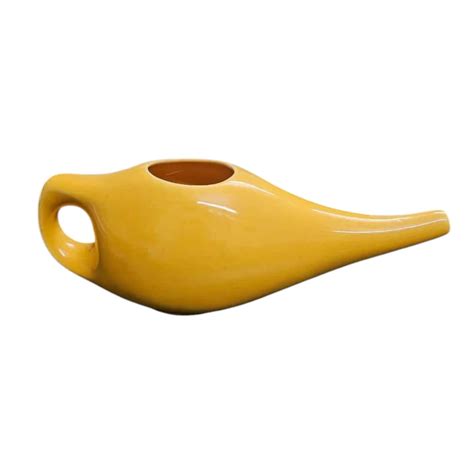 Traditional Ayurvedic Neti Pot | Ceramic Jal Neti for Sinus Relief ...