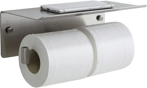 Buy Double Toilet Paper Holder with Shelf,Idealmax Toilet Paper Holder ...