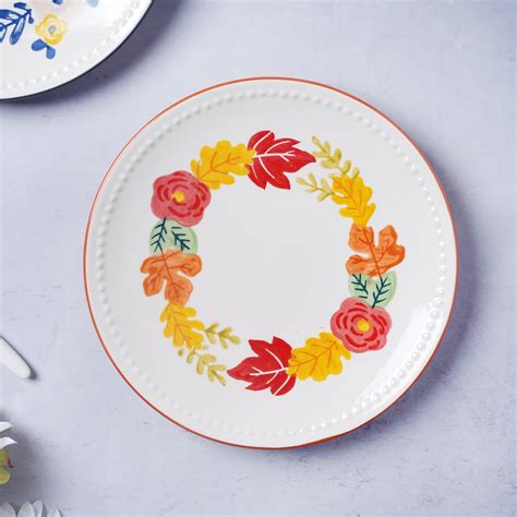 White Flower Plate Online - Premium Snack Plate | Nestasia