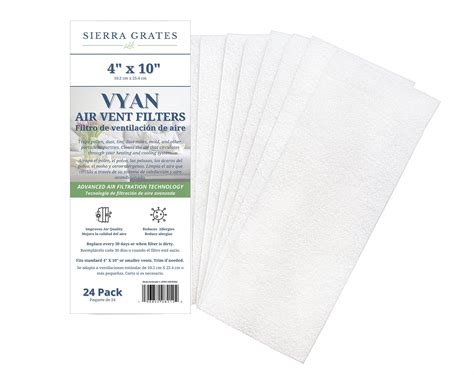 Vyan Air Vent Filters - Improve Air Quality for Home Vents- AC Vent ...