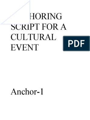 Image result for Anchoring Script for Cultural Program