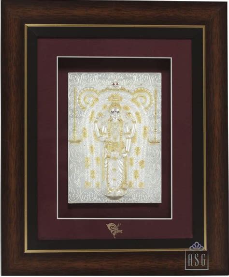 999 Pure Silver Guruvayurappan Frame by Krysaiis Isvara