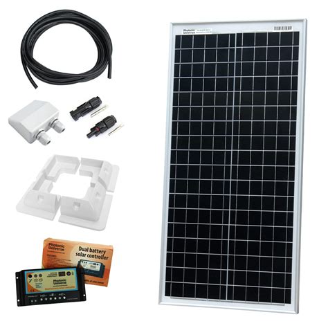40w 12v Photonic Universe Dual Battery Solar Charging Kit Made ...