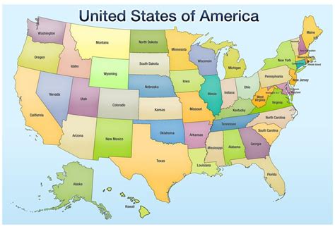 Poster Revolution Buy USA Educational Map Poster - 19x13 Online India ...