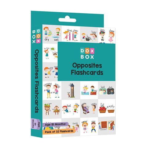 Opposites Flash Cards- Pack of 32 – Tinycubs