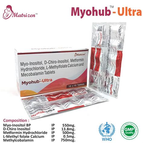 (Myo-Inositol (550mg) + D-Chiro Inositol (13.8mg) + Metformin (500mg ...